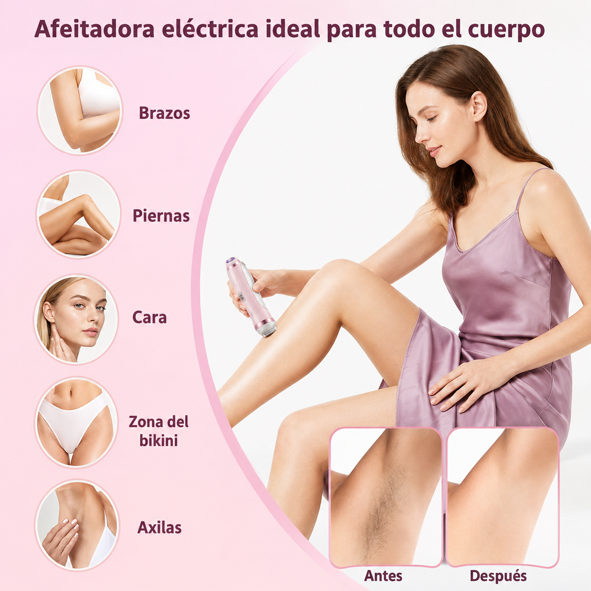 Afeitadora 2 en 1 Femenina
